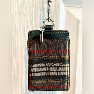 Coach ID Holder with Lanyard